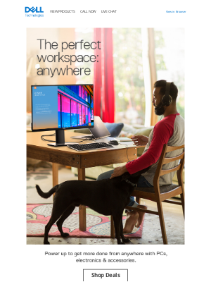 Dell - The perfect business setup to keep remote teams productive anywhere.