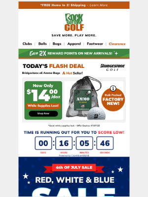 Rock Bottom Golf - ⏰ 15% OFF SITE WIDE ENDS @ MIDNIGHT! ⏰