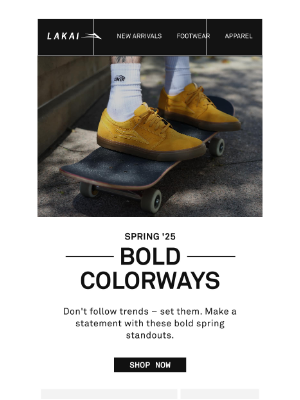 Lakai Footwear - The Color Drop We’ve Been Waiting For