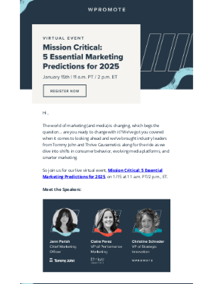 Wpromote - [Virtual Event] 5 Essential Marketing Predictions for 2025