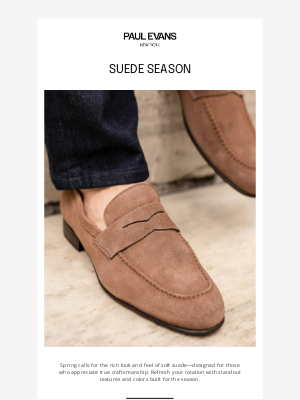 Paul Evans - Suede Season: Italian Craft, Modern Edge