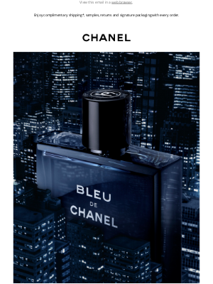 CHANEL - BLEU DE CHANEL Eau de Parfum. Elegance and sensuality.