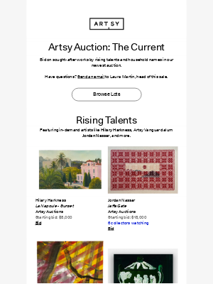 Artsy - Get into The Current | Post-war and contemporary art auction