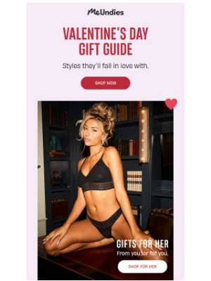 MeUndies - V-Day Gift Guide Has Arrived