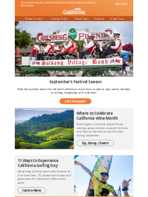 Visit California - 🏄🍺 Soak Up September: 30+ Ways to Dive Into California’s September Fun