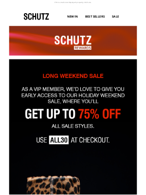 Schutz - VIP Access: Up to 75% OFF ALL Sale