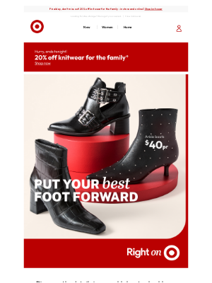 Target (Australia) - Put your best foot forward | $40 boots