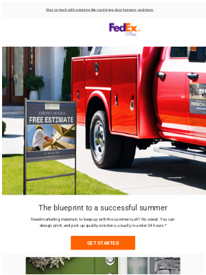 FedEx - Summer branding at the speed your business needs.