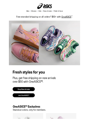 ASICS - Vintage looks. Modern performance.