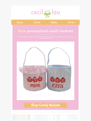 Smocked Threads by Cecil and Lou - 🍭Candy Buckets Only Available for 72 Hours!