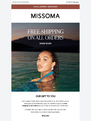Missoma - Martin, your treat ends soon