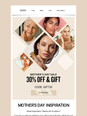 AHAVA - 30% OFF All AHAVA & Free Gift