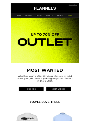 Flannels Fashion (United Kingdom) - Trending: Up to 70% off
