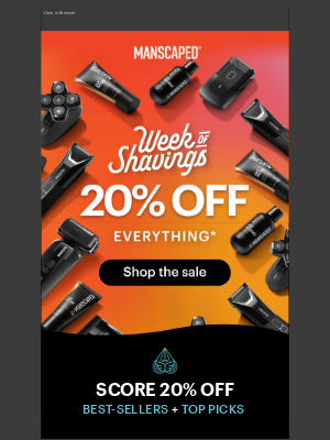 Manscaped - Top Picks = 20% OFF!