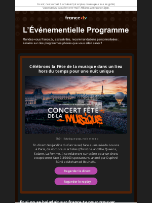 France télévision (France) - On fête la musique comme jamais sur france.tv