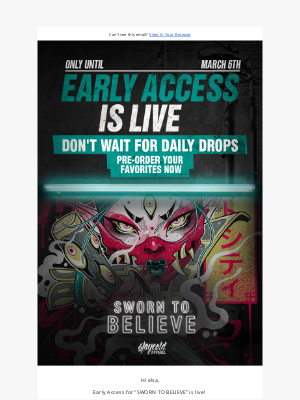 Stay Cold Apparel - 🙏 SWORN TO BELIEVE - EARLY ACCESS IS LIVE 🙏