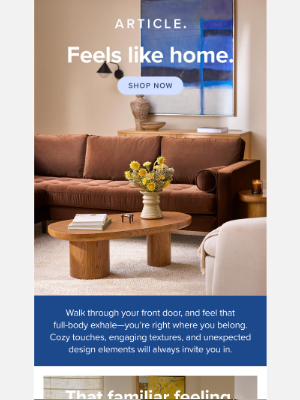 Article - Feels like home