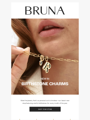BRUNA The Label - Birthstone charms just dropped