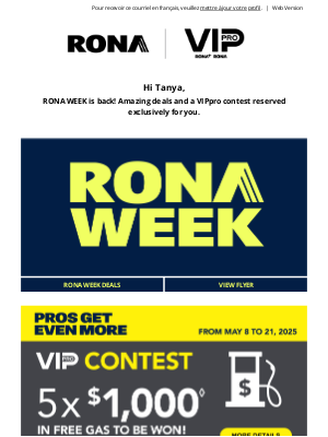 Lowes Canada - RONA WEEK is in full swing