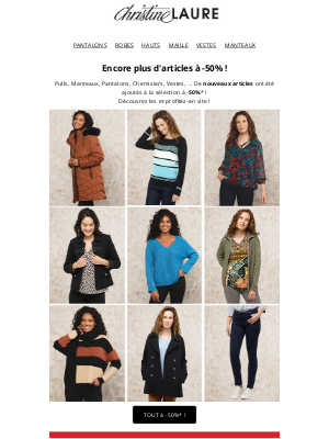 Christine Laure (France) - Encore plus d'articles à -50%* ! 🌟