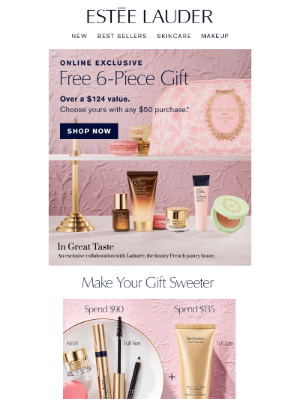 Estée Lauder - Time to Indulge ✨ Free 10-Piece Gift Over a $247 Value, with your purchase.