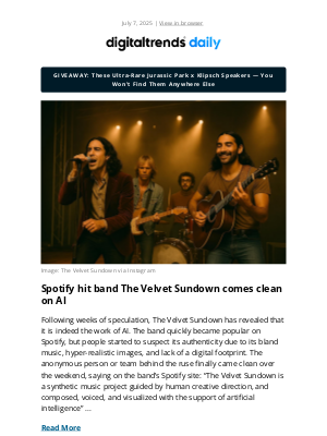 Digital Trends - 🤖 Spotify 'sensation' comes clean on AI