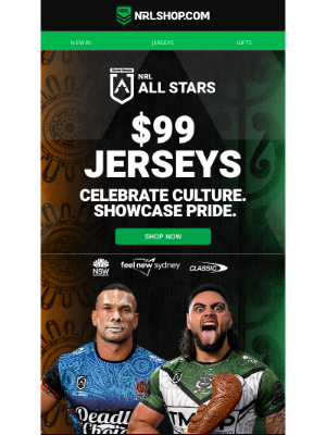 NRL - National Rugby League - $99 All Stars Jerseys – Celebrate Culture, Showcase Pride 🌟