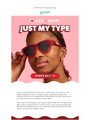 RUN goodr - Just My Type Shades Have Arrived ❤️