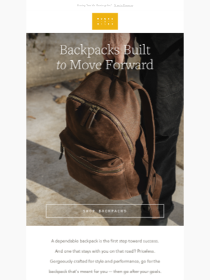 Backpacks for everyone, for everywhere