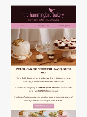 The Hummingbird Bakery - Our Brand-New Website is Here – With Exclusive Perks for You!