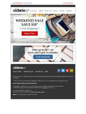 Alibris - $10 Coupon + Free Shipping through Sunday, Victoria