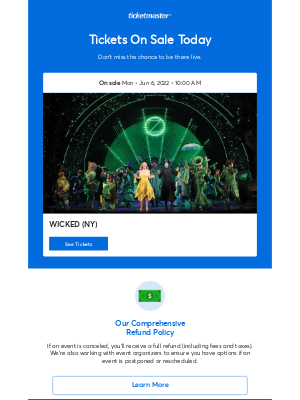 Ticketmaster - Wicked (NY) Tickets On Sale Today!