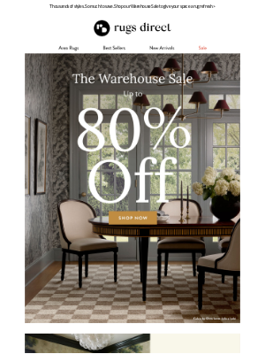 Rugs Direct - WAREHOUSE SALE: Up To 80% Off