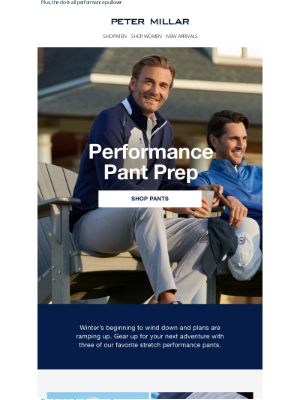 Peter Millar - Performance Pant Prep—Key Styles For The Season