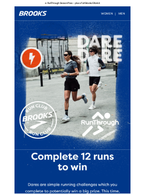 Brooks Running (United Kingdom) - Reminder: Complete 12 runs and win