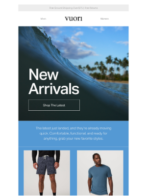 Vuori - Just Dropped: Your Favorite Styles In Fresh Colors