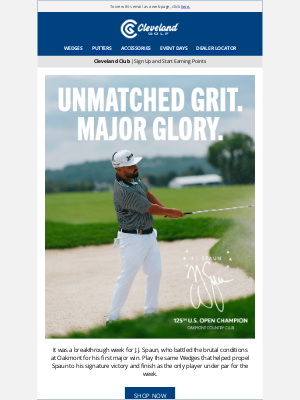 Roger Cleveland Golf Company Inc - J.J. Spaun Conquers Oakmont for First Major Victory | Cleveland Golf