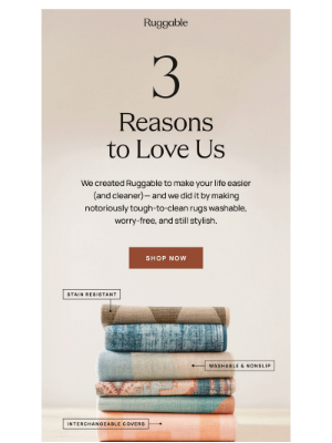 Ruggable - 3 reasons you ❤️ Ruggable (we love you, too)