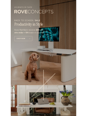 Rove Concepts - Productivity in Style — Back to School Begins