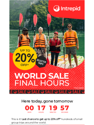 Intrepid Travel (India) - Final hours: up to 20% off* selected trips