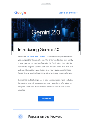 Gemini 2.0: Our most capable AI model yet