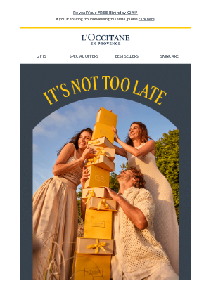 L'Occitane USA - Quick! Get Your Bday Gift While You Still Can