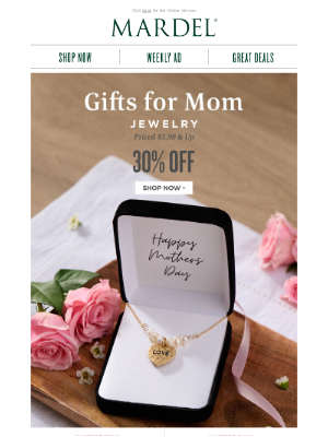 Mardel Christian and Education Stores, Inc. - Mother’s Day is Next Sunday - Great Gifts Inside!