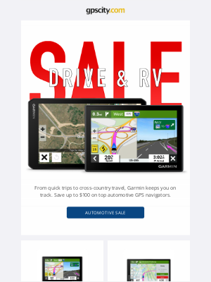 GPS City - Drive and RV GPS Sale. Save up to $100