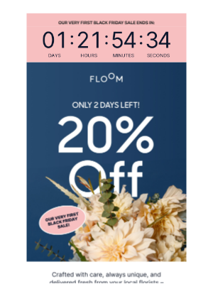 FLOOM - For You: 20% Off Select Bouquets 💌