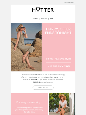 Hotter Shoes (United Kingdom) - ENDS TONIGHT | 25% off your favourites