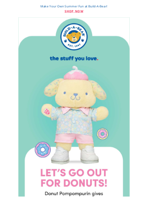 Build-A-Bear Workshop - NEW Donut Pompompurin in the Sanrio® Sweet Shop! 🍩