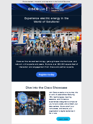 Cisco - Explore the World of Solutions at Cisco Live