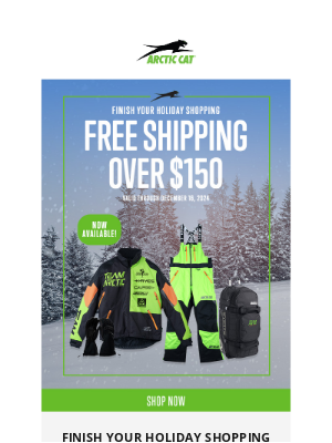 Arctic Cat - Finish your holiday shopping with our new gear!