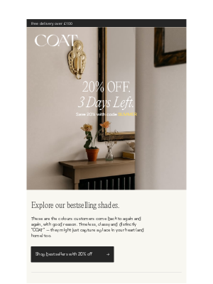 COAT Paints - Save On The Colours You Love Most